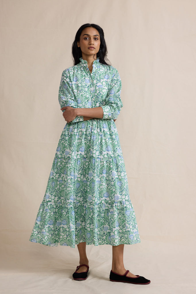 Emerald Ikat Colette Dress