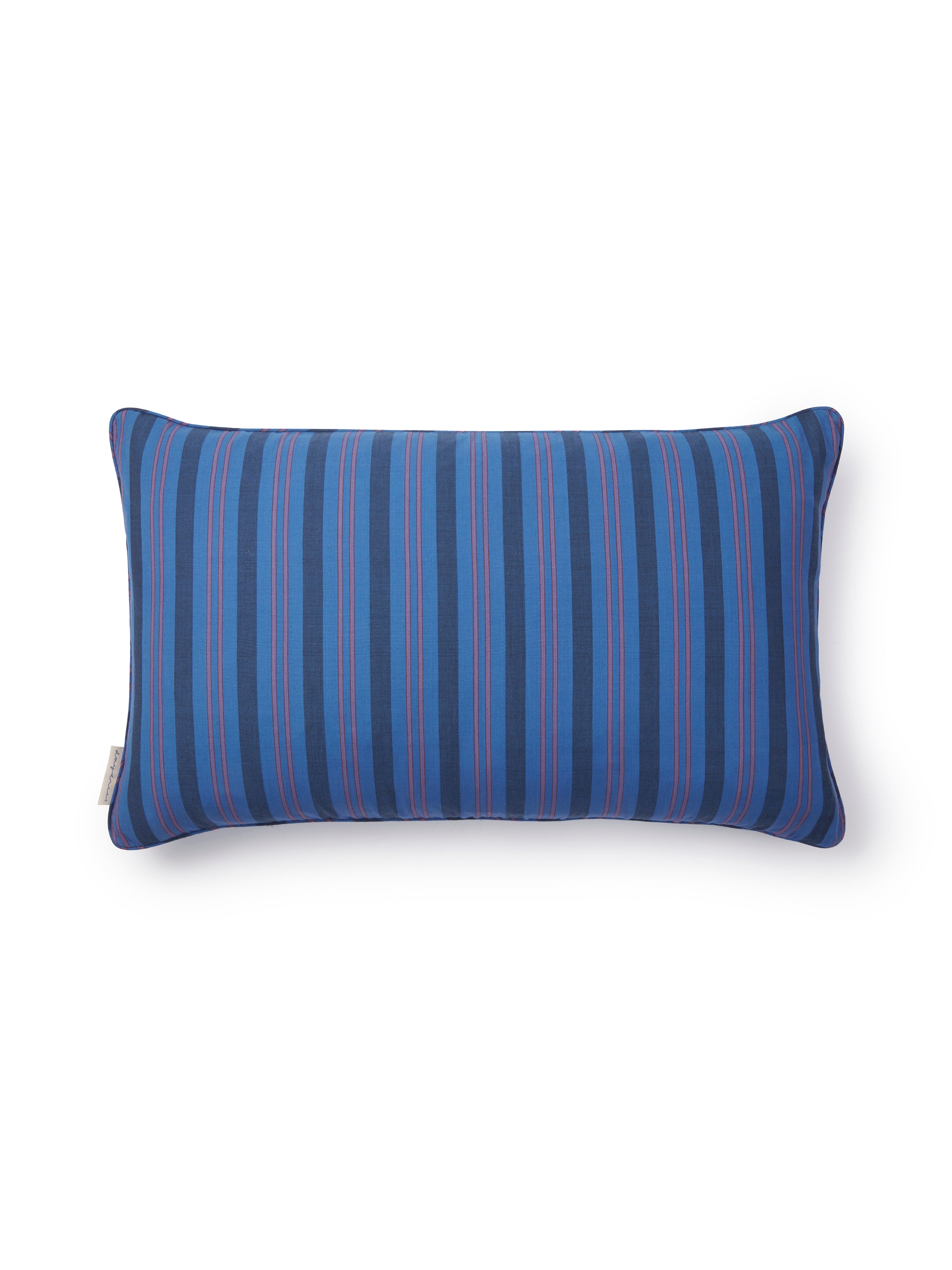 Cushion Cover, Blue Handloom Stripe 60 x 35cm