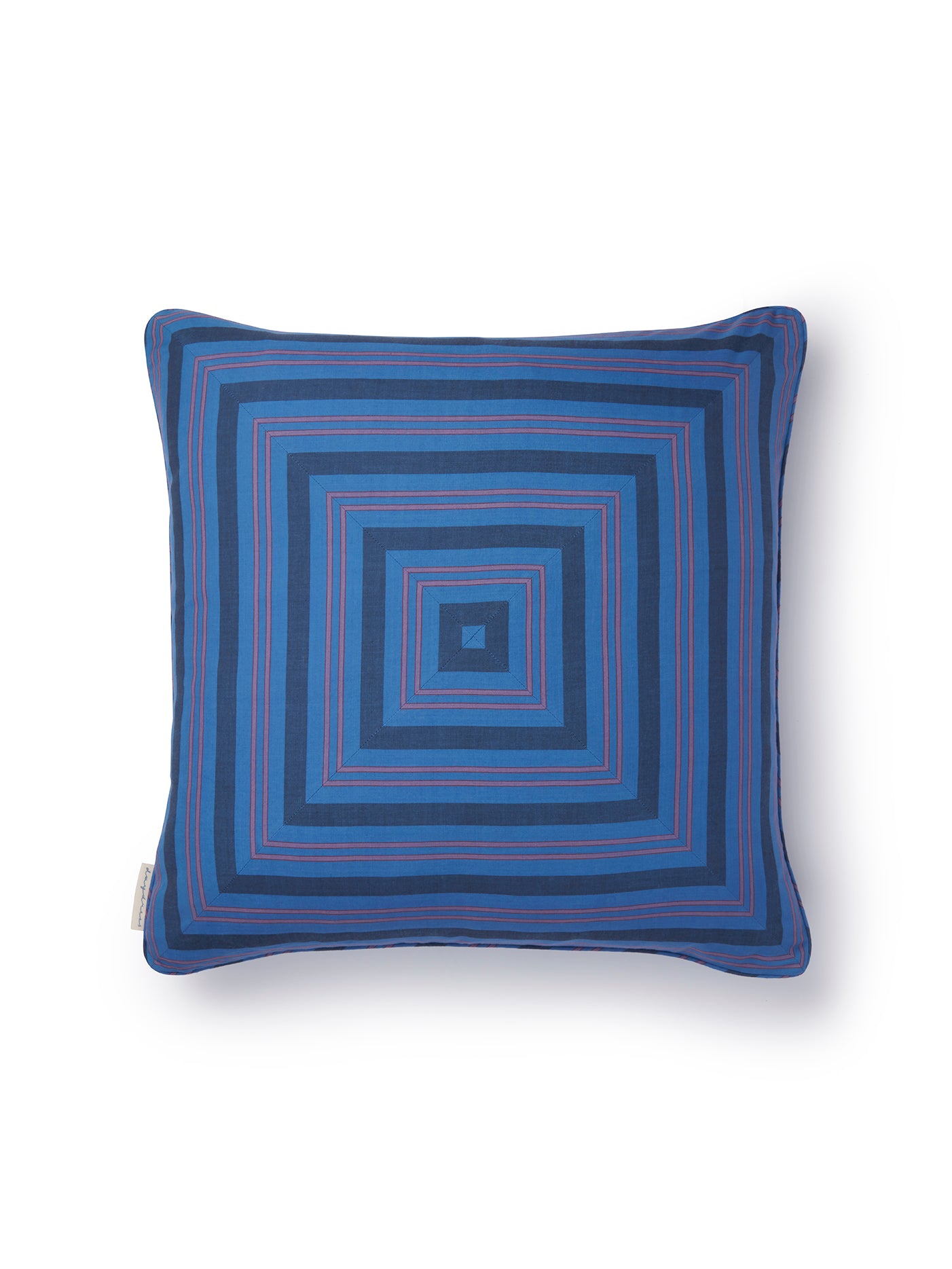 Cushion Cover, Blue Handloom Stripe 50 x 50cm