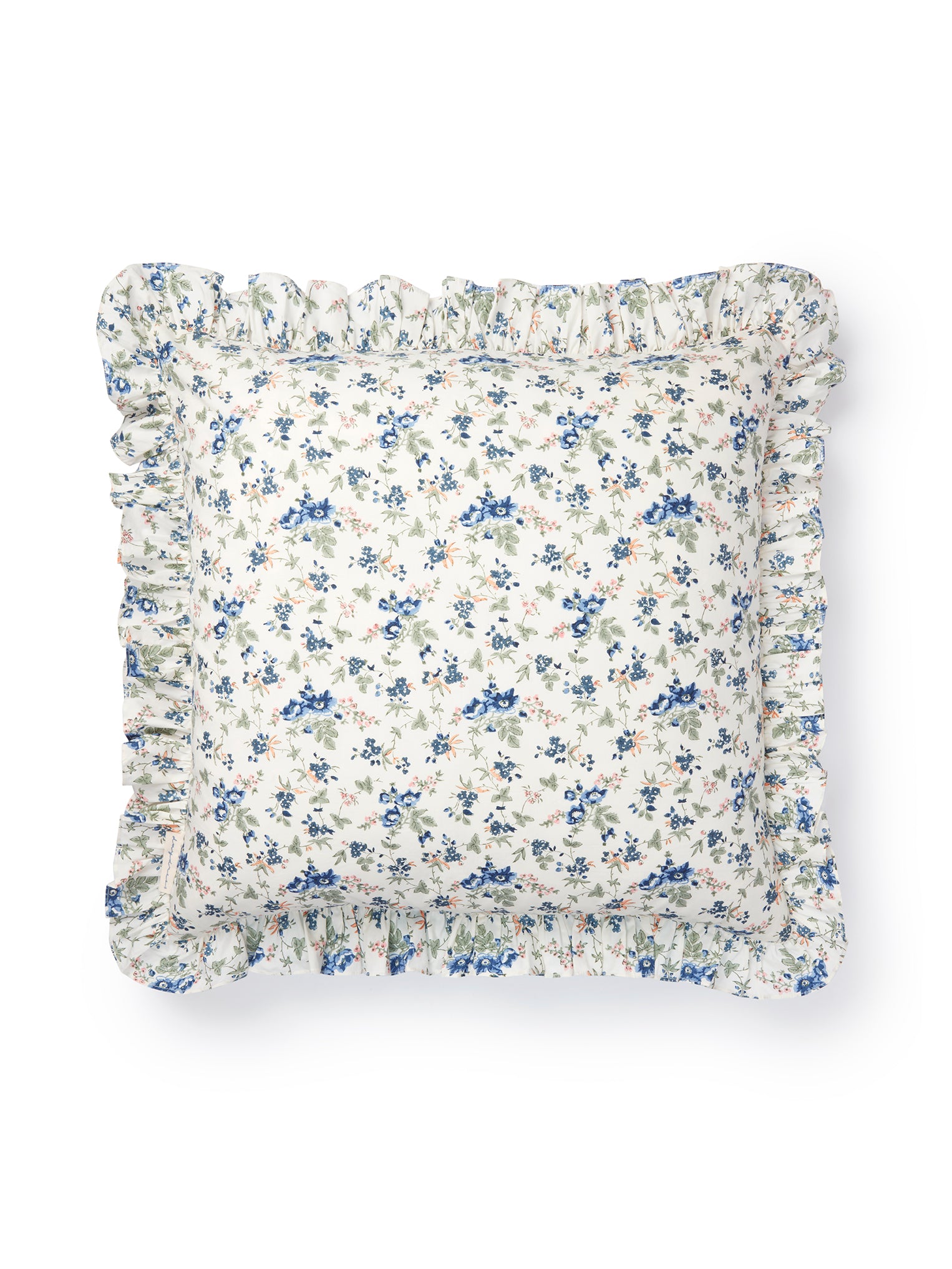 Frilled Cushion Cover, Rambling Rose 50 x 50cm