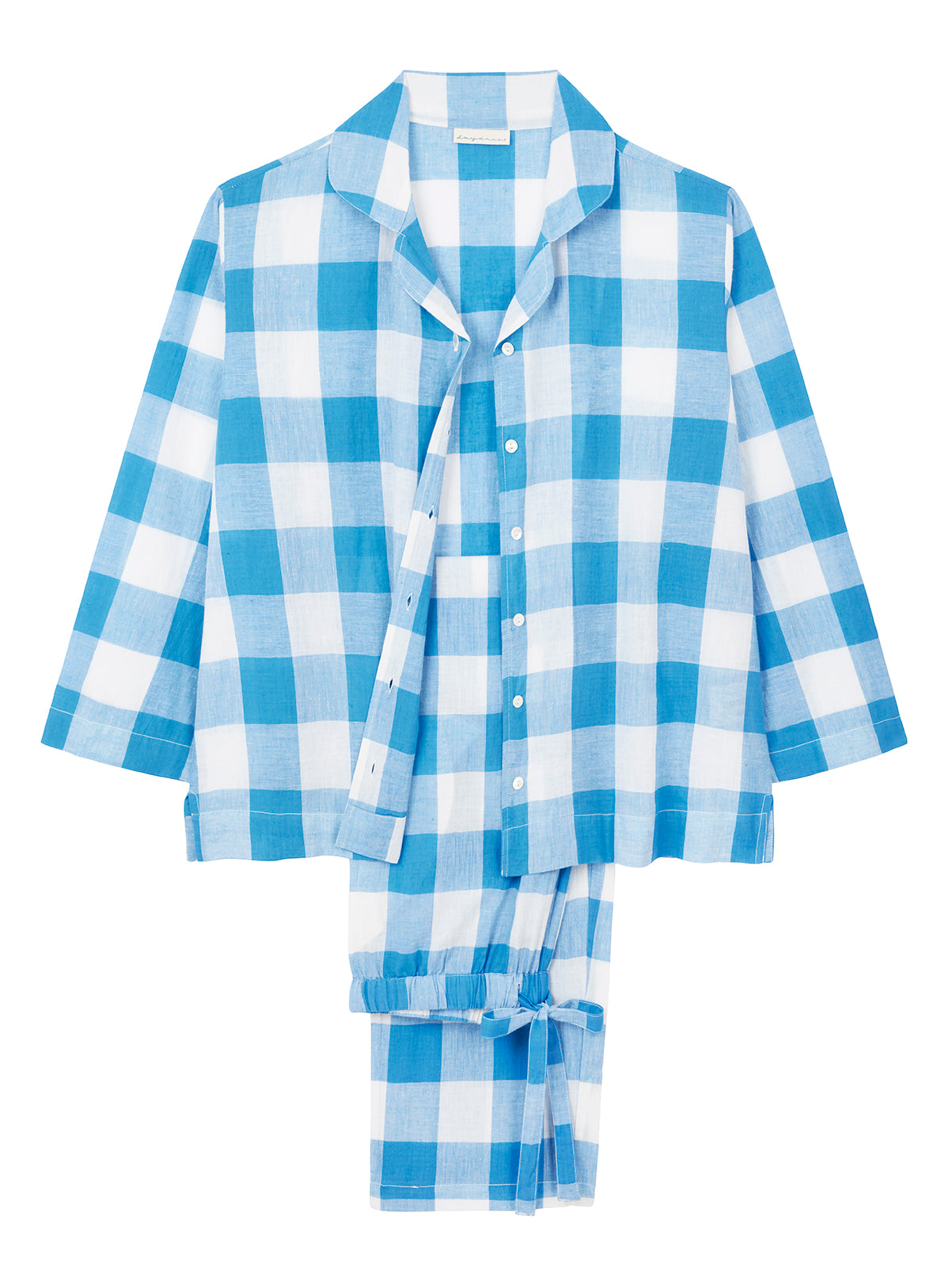Classic Pyjamas in Blue Handloom Check