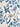 Block Printed Fabric, Blue Pomegranate