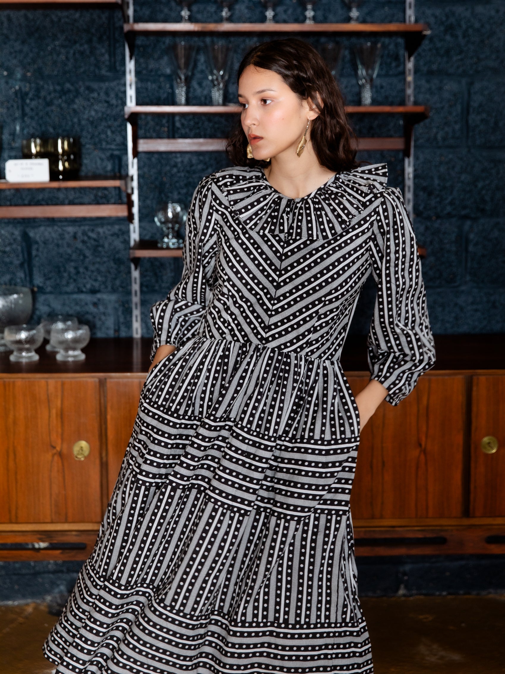 Joyce Dress in Dot-Dot-Dash