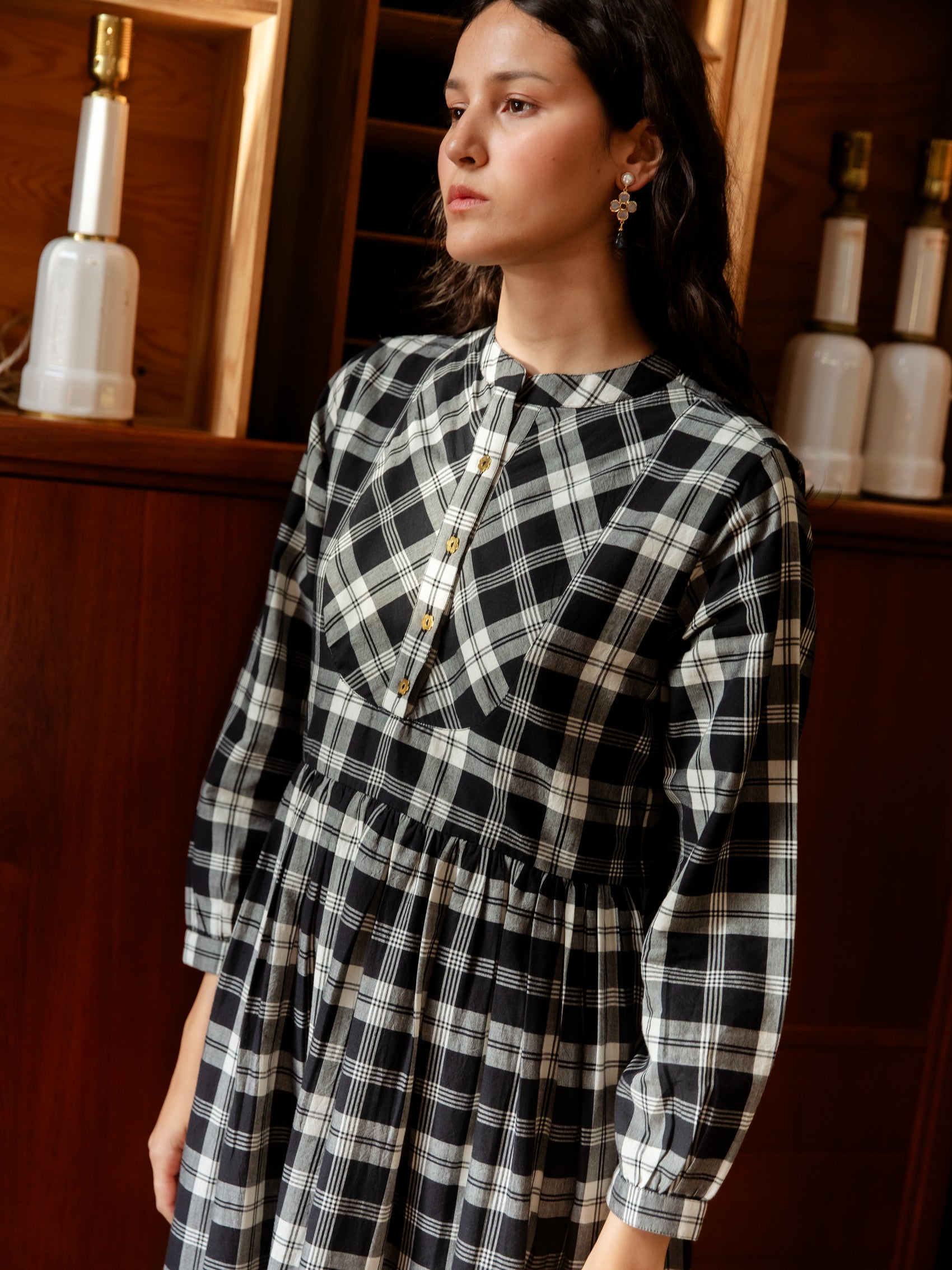 The French Dress in Handloom Check