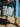 Canvas Striped Tote in Cerulean Blue