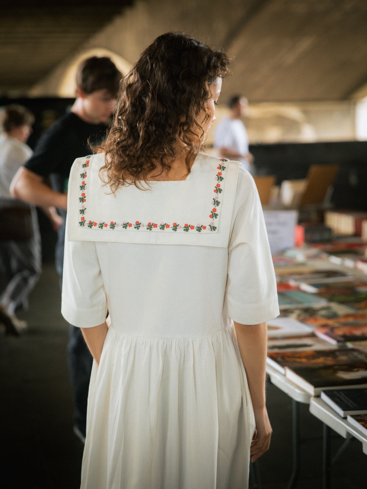 Hand-Embroidered Sailor Dress