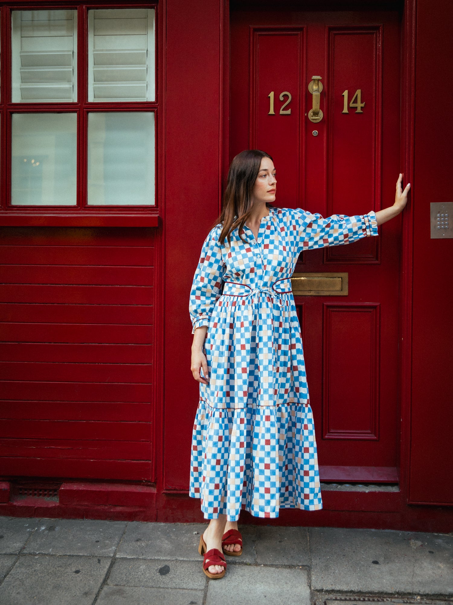 Colette Dress in Chequers