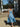Ines Dress in French Blue Polka