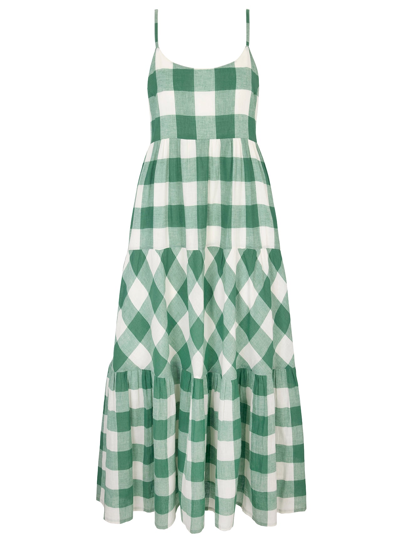 Oslo Dress in Green Check  Daydress