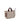 Canvas Striped Tote in Bitter Chocolate