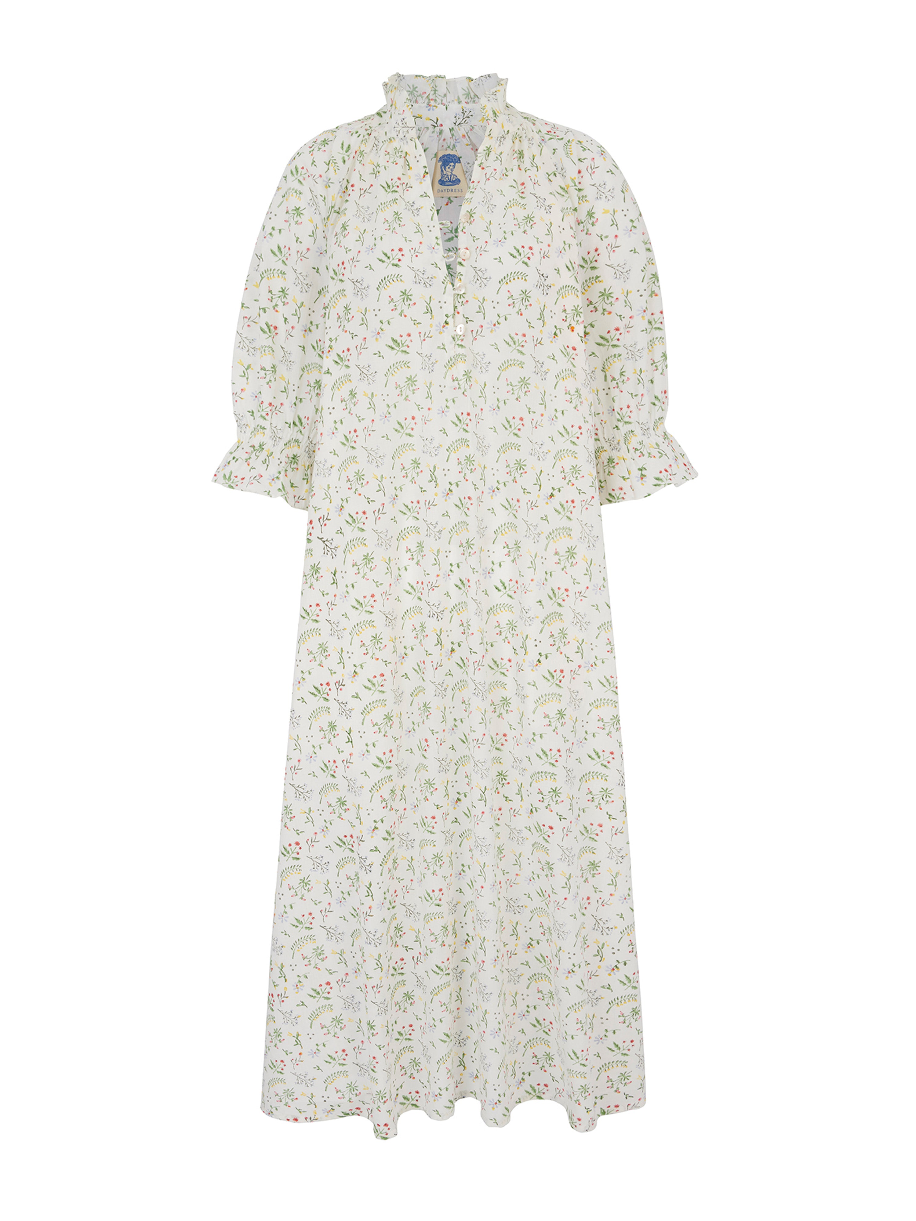 Long-Sleeved Nightie in Meadow Flower