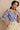 Pinto Blouse in Blue Dot Ikat